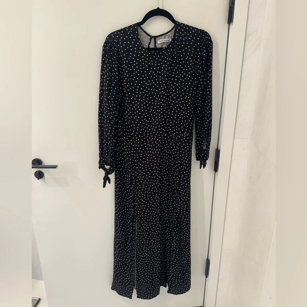 Reformation Black and White Long Sleeve Dress - Picture 3 of 7